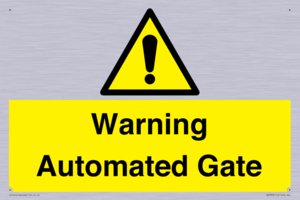 Warning Automated Gate